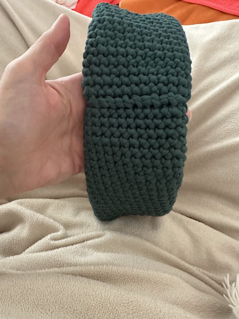 finished donut bag