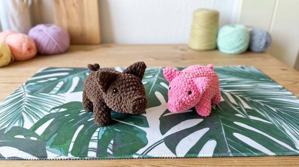 free crochet pattern amigurumi pig